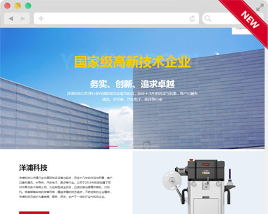 洋浦科(ke)技(ji)響應式(shi)網站設(shè)計(ji)案例