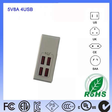 4USB 40W充電器(qì)系列